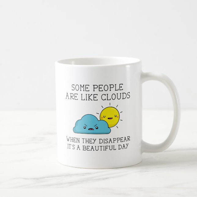 Taza De Café Nubes de Personas (Derecha)