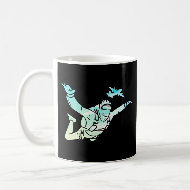 Taza De Café Nubes de Skydiving (Izquierda)