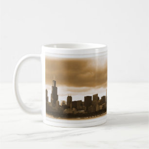 Taza De Café Nubes de tormenta se reúnen en Chicago Mug