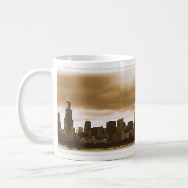 Taza De Café Nubes de tormenta se reúnen en Chicago Mug (Izquierda)