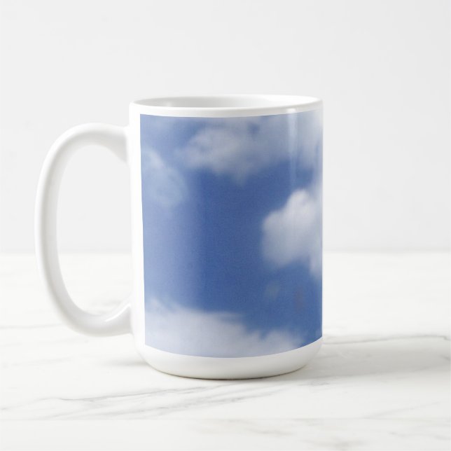Taza De Café nubes en cielo azul (Izquierda)