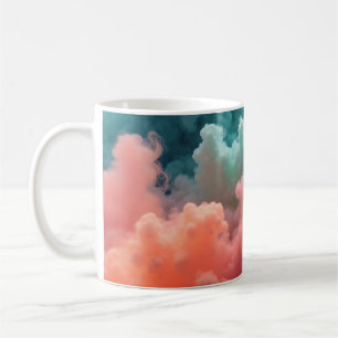 Taza De Café Nubes Giradas Coloridas