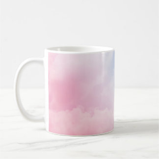 Taza De Café Nubes Pastel: Patrón de fondo sereno