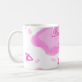 Taza De Café nubes rosadas estrellas pastel dama de honor femen