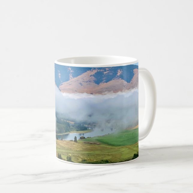 Taza De Café Nubes sobre el río Flathead (Anverso derecho)