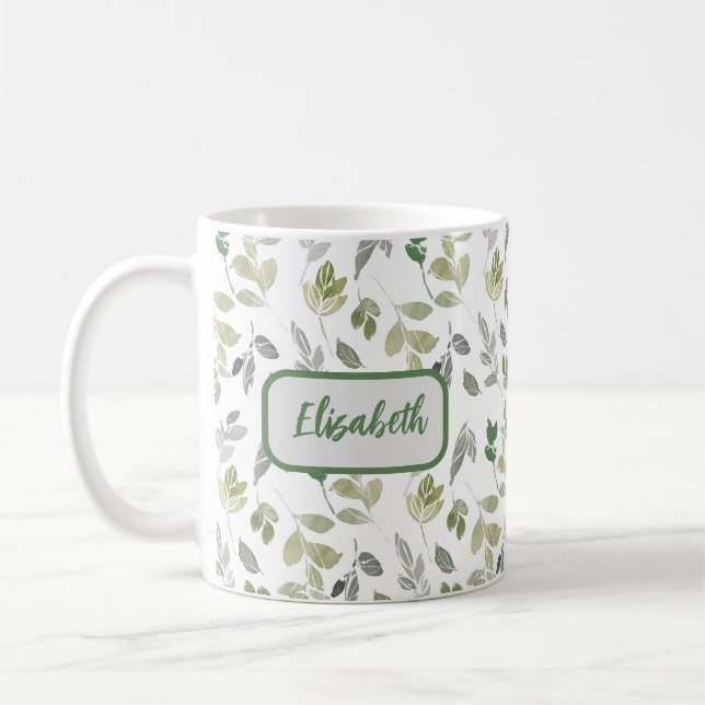 Taza De Café Núcleo de cabaña personalizado (Izquierda)