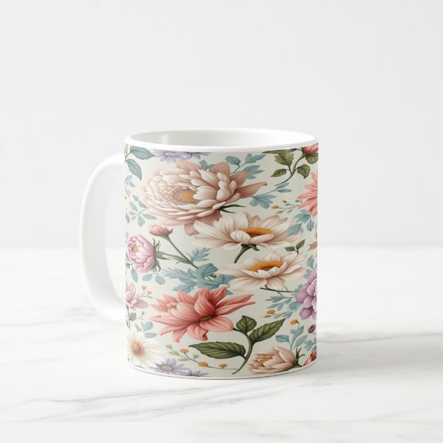 Taza De Café Núcleo de la cabaña Pastel Botánico (Anverso izquierdo)