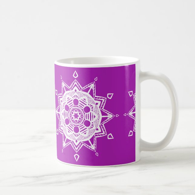 Taza De Café Nudibranch Mandala (Derecha)
