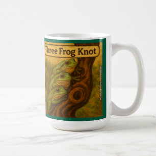 Taza De Café Nudo de tres ranas: arte caprichoso de juego de pa