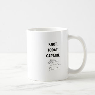 Taza De Café Nudo Hoy Traje Capitán Crucero Detroit Michigan 