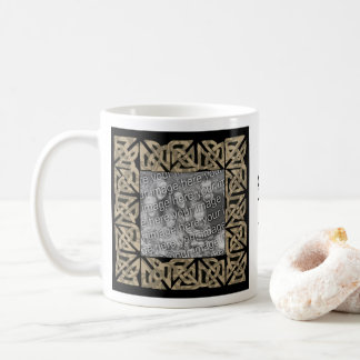 Taza De Café Nudos celtas Sepia Foto Personalizada