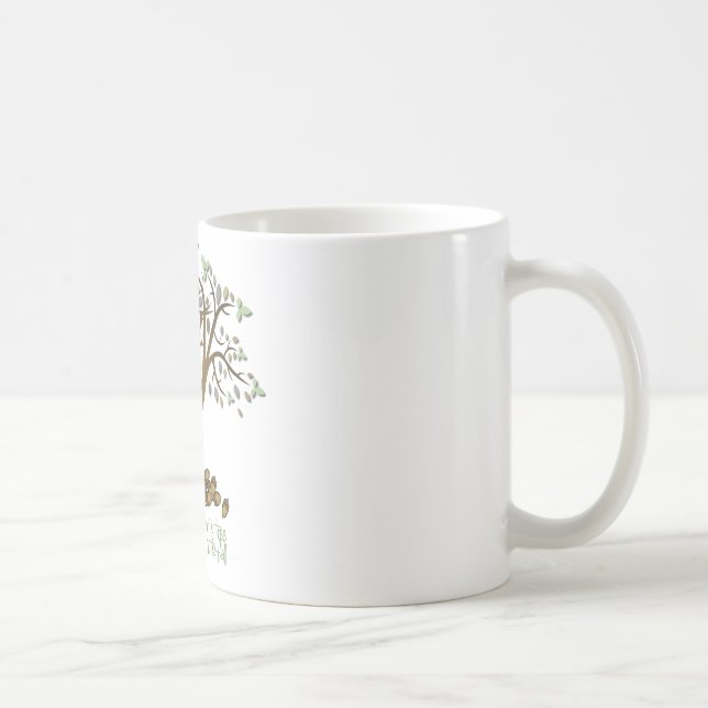 Taza De Café Nueces de árbol de familia (Derecha)