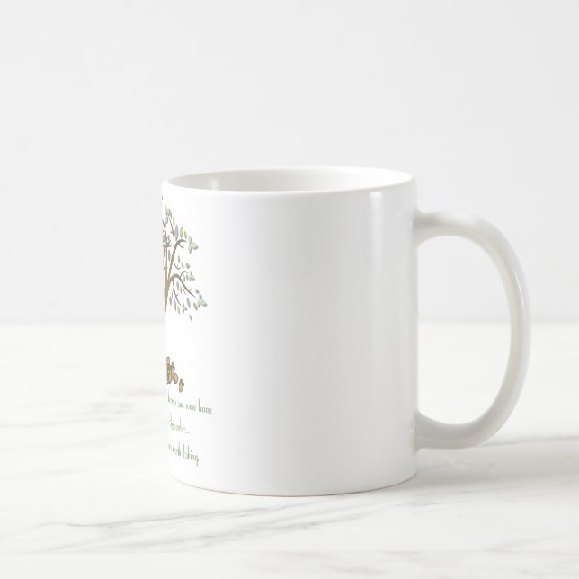 Taza De Café Nueces de árbol de familia (Derecha)