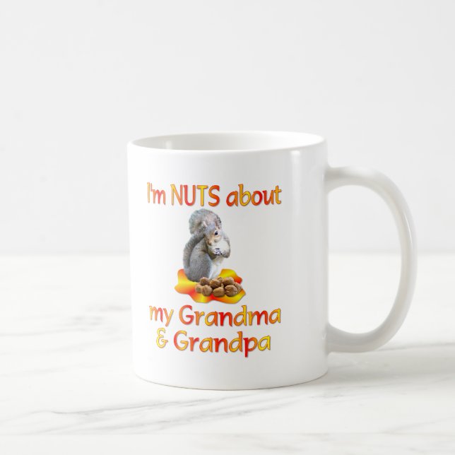 Taza De Café Nueces sobre abuela y abuelo (Derecha)