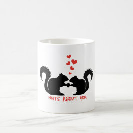 Taza De Café Nueces sobre usted, ardillas en amor