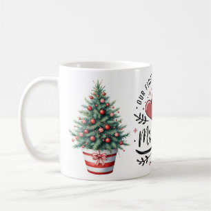 Taza De Café Nuestra 1ª Navidad como Sr y Sra Mug