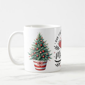 Taza De Café Nuestra 1ª Navidad como Sr y Sra Mug