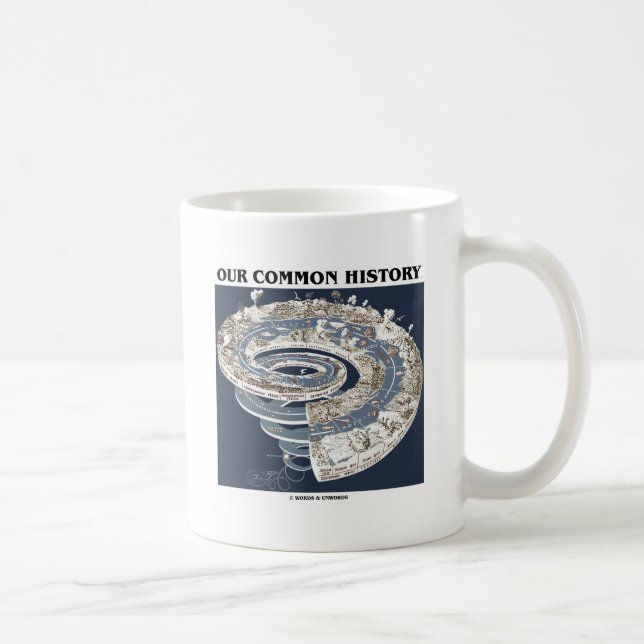 Taza De Café Nuestra historia común (espiral de la cronología (Derecha)