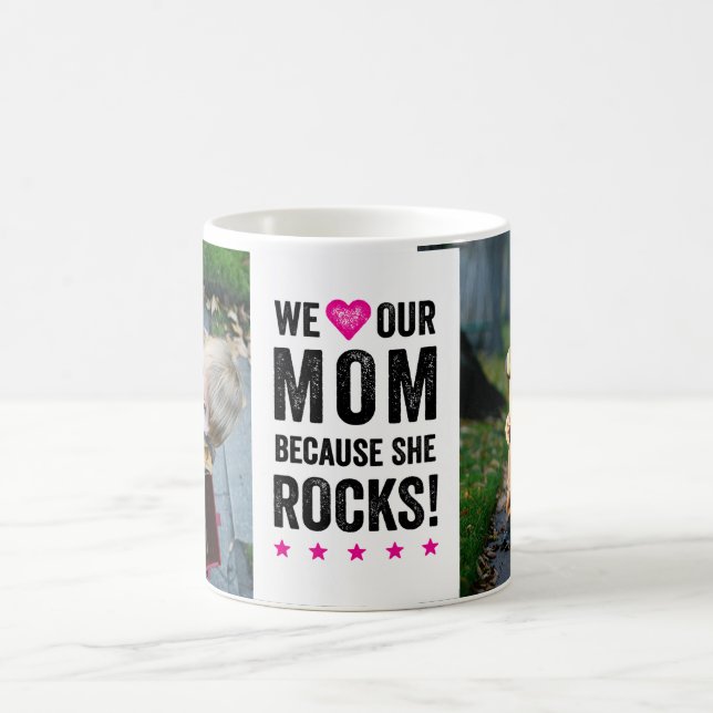 Taza De Café Nuestra mamá roca foto-taza (Centro)