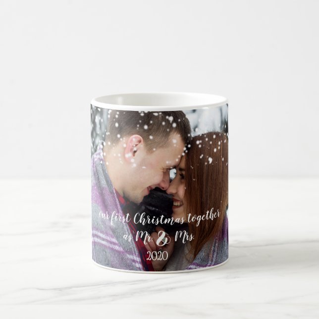 Taza De Café Nuestra primera edición de Navidad juntos Personal (Centro)