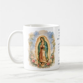 Taza De Café Nuestra Señora de Guadalupe Oración Católica
