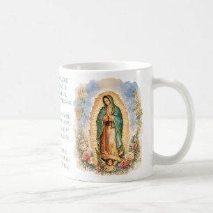 Taza De Café Nuestra Señora de Guadalupe Oración Católica