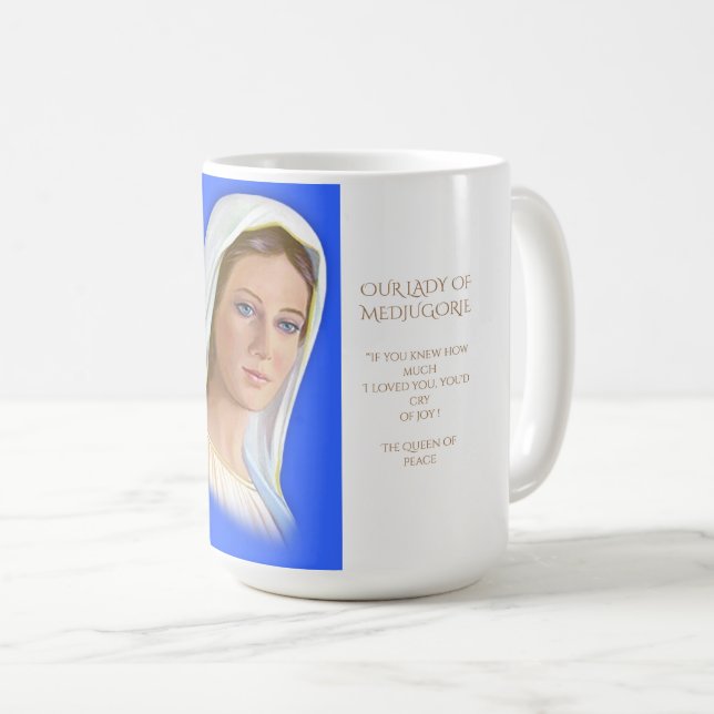 Taza De Café Nuestra Señora de Medjugorje (Anverso derecho)