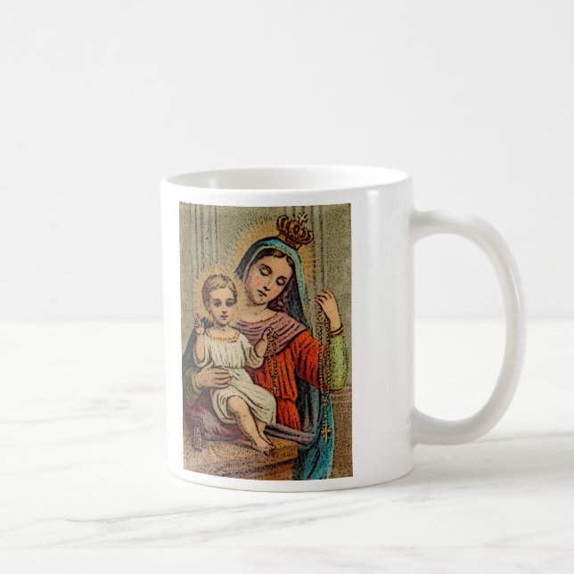 Taza De Café Nuestra señora del rosario más santo (Derecha)