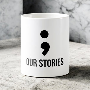 Taza De Café Nuestras Historias Nunca Acabarán Juego de Parejas