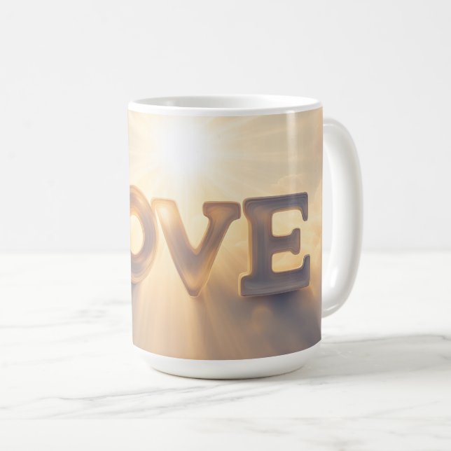 Taza De Café Nuestro amor es el cielo enviado (Anverso derecho)