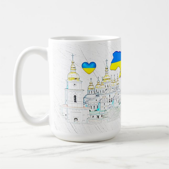 Taza De Café NUESTRO HOGAR - colección de diseño UCRANIA (Izquierda)