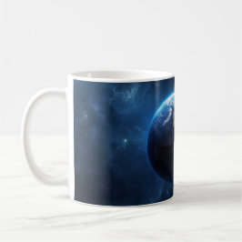 Taza De Café Nuestro hogar zafiro en el espacio