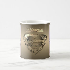 Taza De Café "Nuestro octavo aniversario del Boda de bronce"+Fo