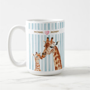 Taza De Café Nuestro Primer Regalo del Día de la Madre Mamá y B