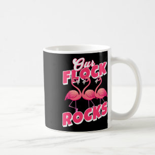 Taza De Café Nuestro Reloj Roca Divertido Flamingo Vac Familia