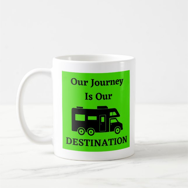 Taza De Café Nuestro Viaje Es Nuestro Destino - Clase C (Izquierda)