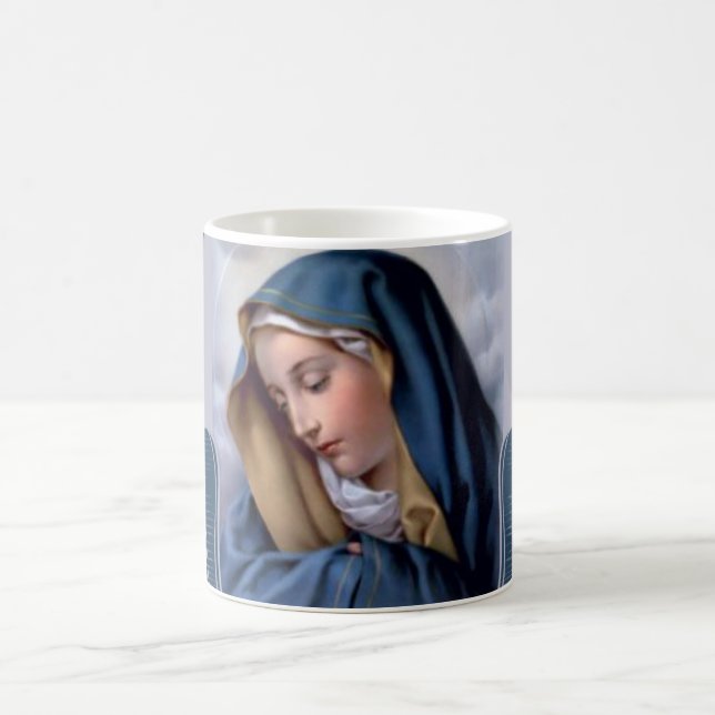 Taza De Café Nuestro Virgen María triste de la madre (Centro)