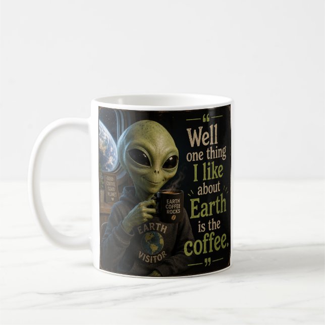 Taza De Café Nuestro visitante ama el café. (Izquierda)