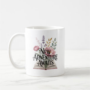 Taza De Café Nueva aventura espera graduación personalizada