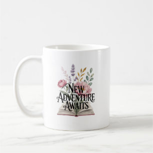Taza De Café Nueva aventura espera nuevo trabajo personalizado