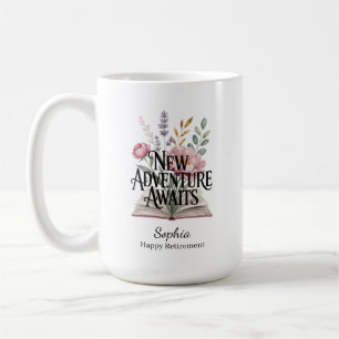 Taza De Café Nueva Aventura Espera Personalizada de Jubilación