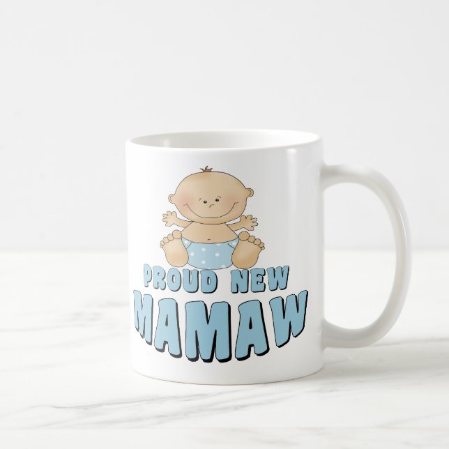 Taza De Café NUEVA camiseta ORGULLOSA de Mamaw (Derecha)