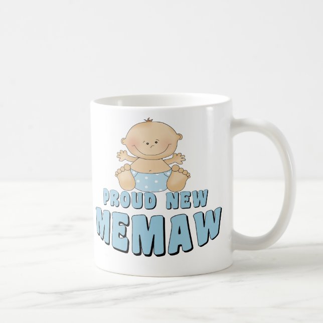 Taza De Café NUEVA camiseta ORGULLOSA de Memaw (Derecha)