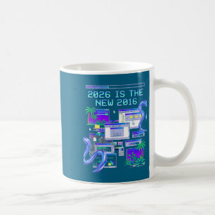 Taza De Café Nueva estética de computadora pixel Vaporwave 2016