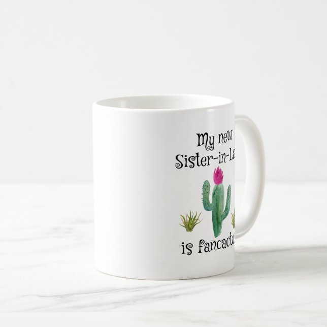Taza De Café Nueva futura hermana en el regalo de ley Mug Graci (Anverso derecho)