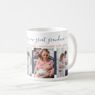Taza De Café Nueva Gran Abuela 4 Personalizado fotográfico