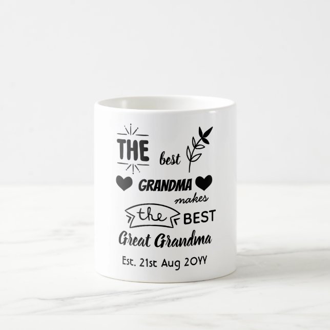 Taza De Café NUEVA GRAN Abuela Abuela Mug Personalizada (Centro)