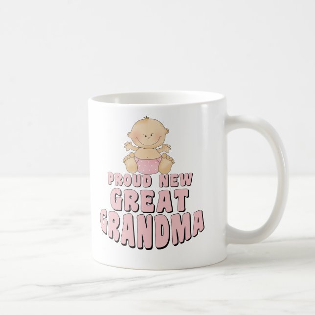 Taza De Café NUEVA gran camiseta ORGULLOSA de la abuela (Derecha)