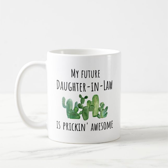 Taza De Café Nueva hija futura en derecho (Izquierda)