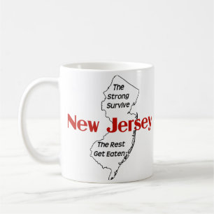 Taza De Café Nueva Jersey - Los Fuertes Sobreviven. El resto se